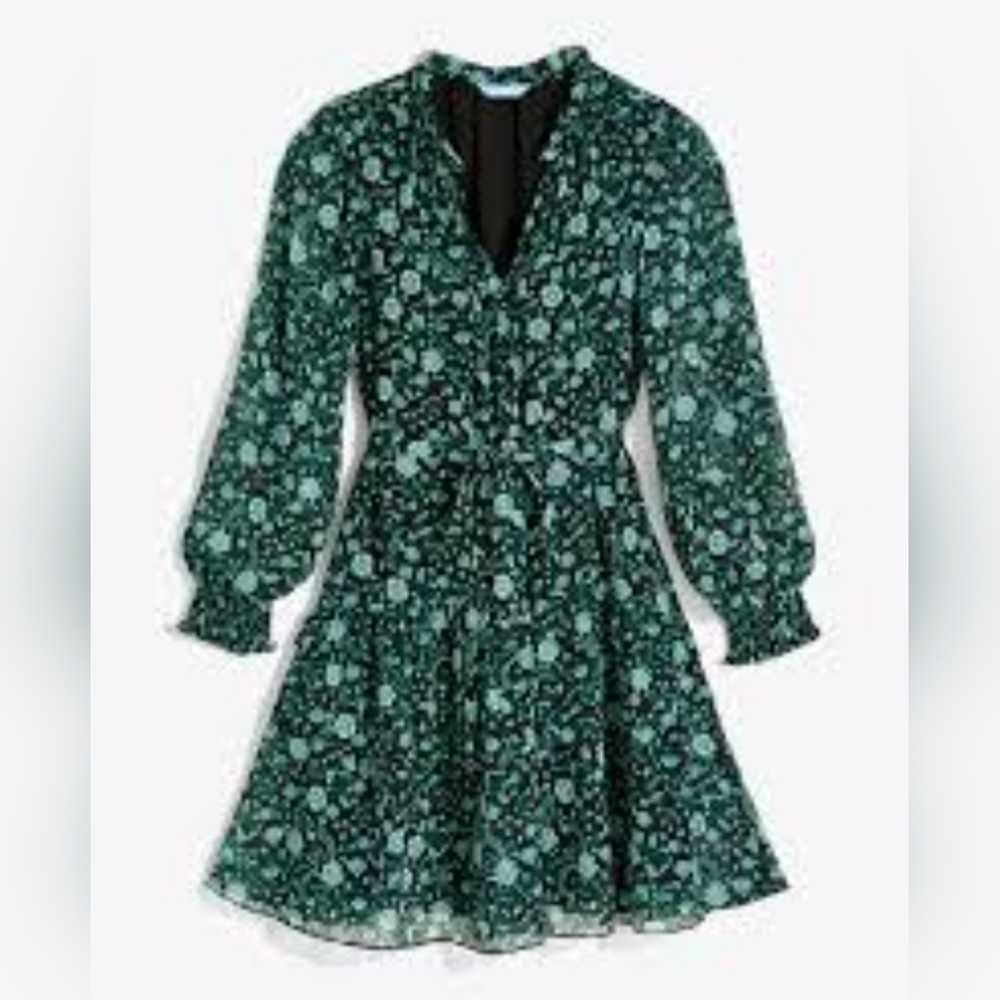 Draper James tie waist chiffon dress